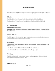 Sales Agreement